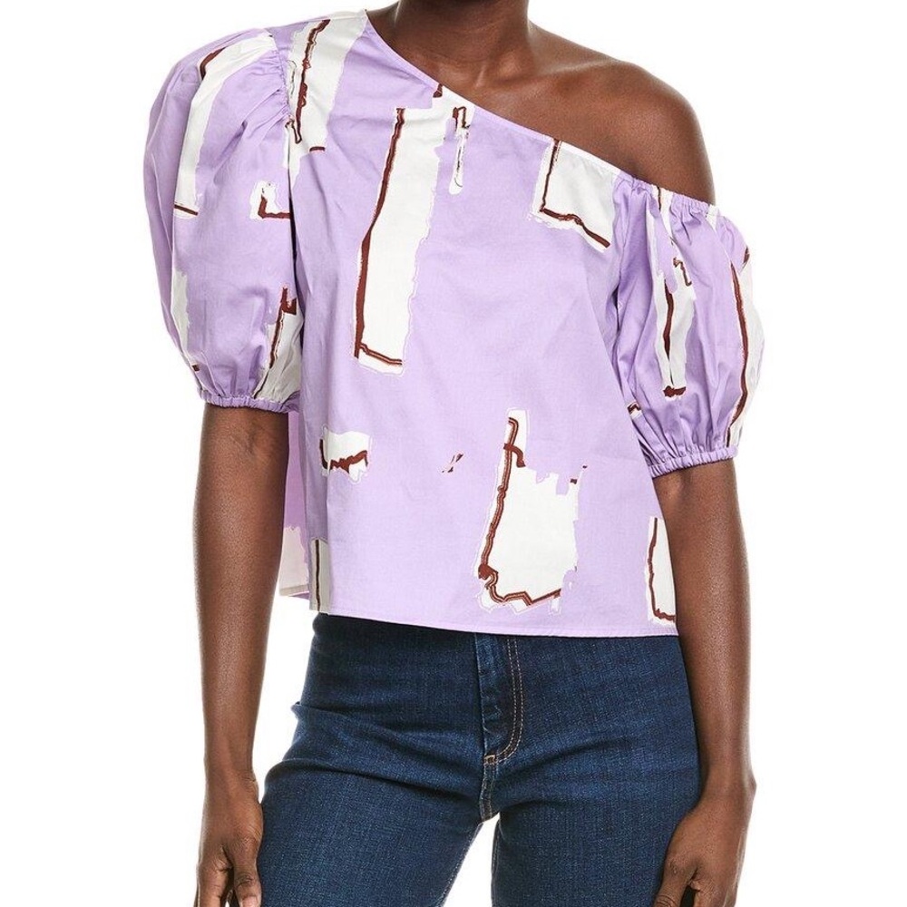 CROSBY by Mollie Burch Palmer blouse in lavender haze